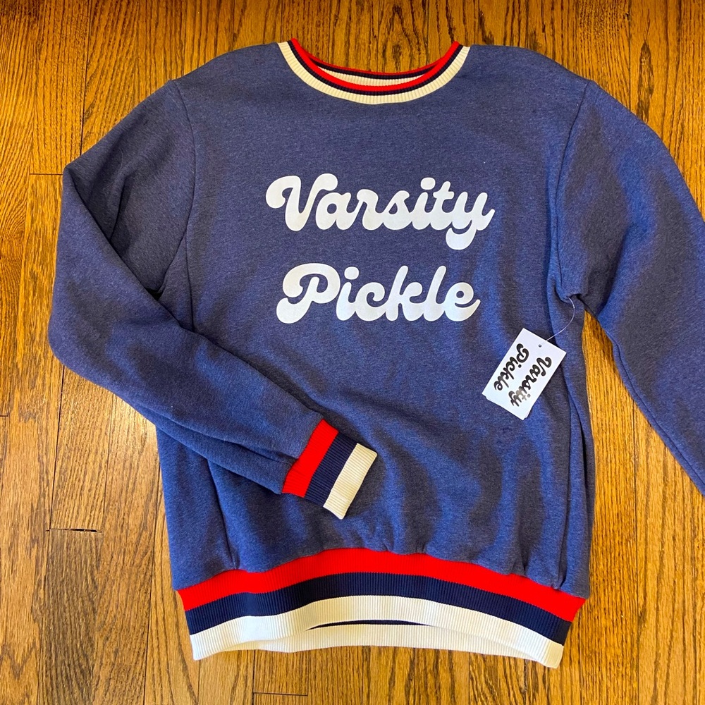 Vintage Varsity Pickle Sweatshirt